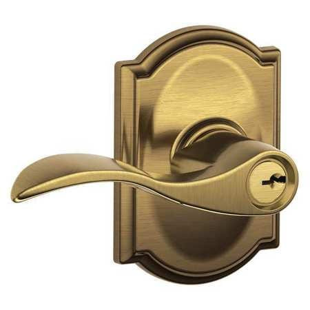 SCHLAGE F51A ACC 609 CAM LEVER LOCKSET MECHANICAL ENTRANCE GRD. 2