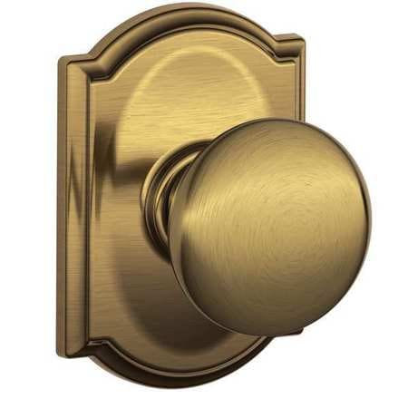 SCHLAGE F10 PLY 609 CAM KNOB LOCKSET MECHANICAL PASSAGE GRD. 1