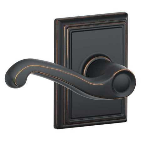 SCHLAGE F10 FLA 716 ADD GRADE 2 PASSAGE LATCH, FLAIR LEVER, ADDI