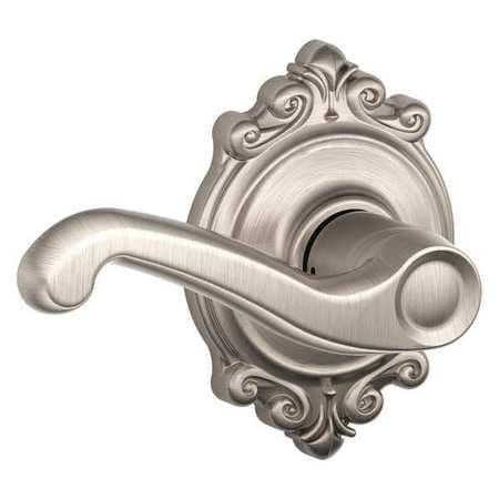 SCHLAGE F10 FLA 619 BRK LEVER LOCKSET MECHANICAL PASSAGE GRD. 2