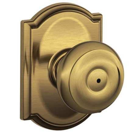 SCHLAGE F40 GEO 605 CAM KNOB LOCKSET MECHANICAL PRIVACY GRD. 2