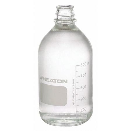 WHEATON INDUSTRIES INC. 219439 MEDIA BOTTLE 500ML 188MM H PK24