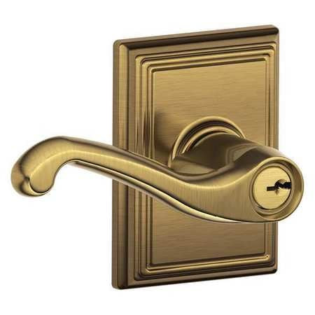 SCHLAGE F51A FLA 609 ADD LEVER LOCKSET MECHANICAL ENTRANCE GRD. 2