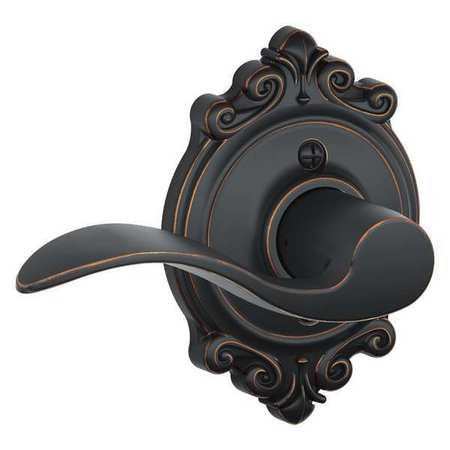 SCHLAGE F170 ACC 716 BRK LH LEVER LOCKSET MECHANICAL DUMMY GRD. 2