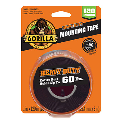 GORILLA PRODUCTS 102441 HEAVY DUTY MOUNTING GORILLA TAPE XL, 60-