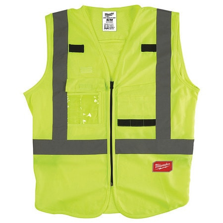 MILWAUKEE ELECTRIC TOOLS 48-73-5021 CLASS 2 HIGH VISIBILITY SAFETY VESTS