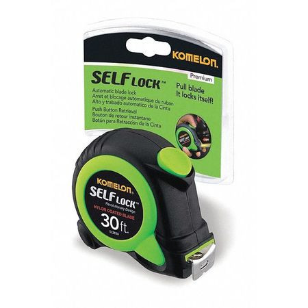 KOMELON SL2830 30' X 1" SELF-LOCKING MEASURING TAPE