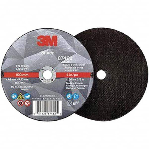 3M 7100139215 3M™ SILVER CUT-OFF WHEEL, 4" X 0.0