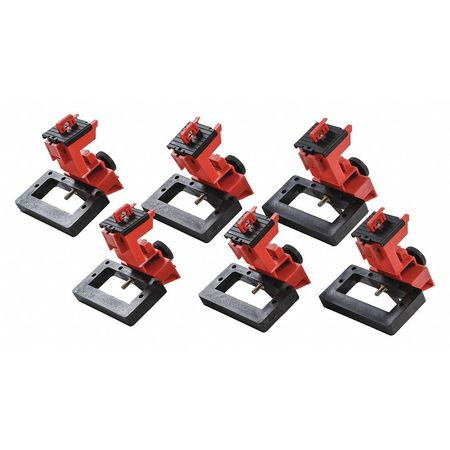 BRADY SPC ABSORBENTS 148685 TAGLOCK OVERSIZED CIRCTBRKR LO BLK