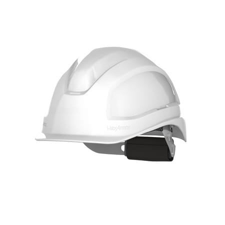 HEXARMOR 16-13001 XP250E - WHITE - NON-VENTED - SHORT BRIM
