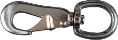NATIONAL MANUFACTURING SALES CO. N222-851 SNAP HOOK, ROUND SWIVEL EYE, NICKEL, 1 X