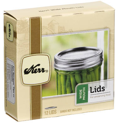 RUBBERMAID COMMERCIAL PRODUCTS 7061000588 WIDE-MOUTH CANNING JAR LIDS, 12-PK