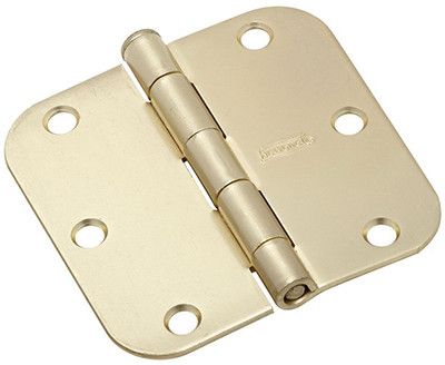 NATIONAL MANUFACTURING SALES CO. N830-334 DOOR HINGE, INTERIOR, ROUND-EDGE, SATIN 