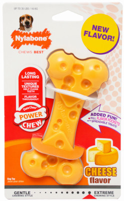 NYLABONE NCBW402P DOG TREATS, POWER CHEESE BONE
