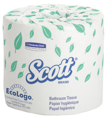 KIMBERLY CLARK 05102-80 BATHROOM TISSUE, 1-PLY, 1210-SHEET ROLL,