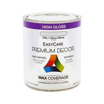 TRUE VALUE MFG COMPANY PDLT-QT PREMIUM DECOR TINT BASE ENAMEL PAINT, QT