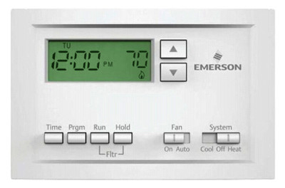 WHITE RODGERS P210 THERMOSTAT, 5-1-1 PROGRAMMABLE, SINGLE S