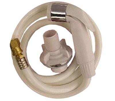 LARSEN SUPPLY CO., INC. 08-1527 SINK SPRAY & HOSE, UNIVERSAL FIT, WHITE