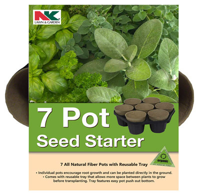 GREEN GARDEN PRODUCTS, LLC PFB-10 SEED STARTER TRAY, 7 POTS