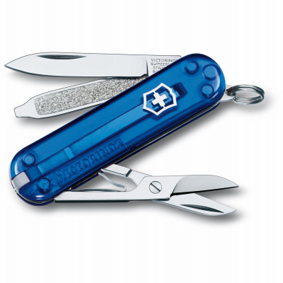 VICTORINOX SWISS ARMY 0.6223.T2B1-X1 SAPPHIRE CLASSIC POCKET KNIFE