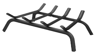 PANACEA 15450TV 18-INCH BLACK WROUGHT IRON FIREPLACE GRA
