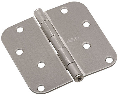 NATIONAL MANUFACTURING SALES CO. N830-243 DOOR HINGE, INTERIOR, ROUND-EDGE, SATIN 