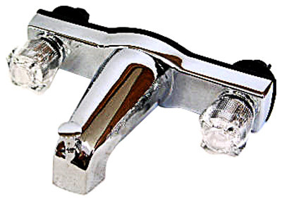 UNITED STATES HARDWARE P005PB MOBILE HOME BATH TUB FAUCET 2-VALVE DIVE