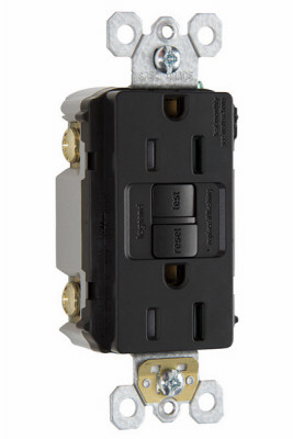 PASS & SEYMOUR 1597TRCCD4 RECEPTACLE GFCI TR DPX BRN 15A