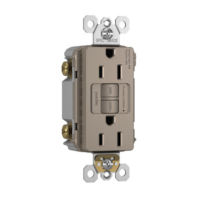 PASS & SEYMOUR 1597TRNICC4 RECEPTACLE GFCI TR DPX NIC 15A