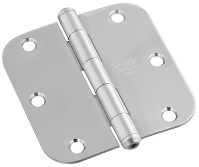 NATIONAL MANUFACTURING SALES CO. N830-269 DOOR HINGE, INTERIOR, ROUND-EDGE, STAINL