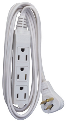 PT HO WAH GENTING 03517ME EXTENSION CORD, 16/3 SPT-2 WHITE VINYL L