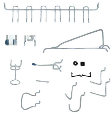 CRAWFORD PRODUCTS 1851A PEG HOOK ASSORTMENT, 47 PIECES