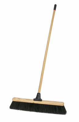 AMES TRUE TEMPER 1435A JOBSITE PUSH BROOM, INDUSTRIAL,  24-IN.