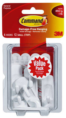 3M 17002-6ES SMALL HOOK VALUE PACK