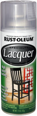 RUST-OLEUM 1906-830 SPECIALTY LACQUER SPRAY PAINT, CLEAR, 11