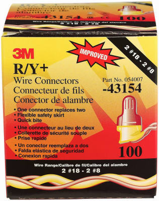 3M R/YPOUCH PERFORMANCE PLUS R/Y+ WIRE CONNECTOR