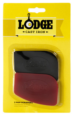 LODGE MFG CO SCRAPERPK PAN SCRAPER, POLYCARBONATE, 2-PK.