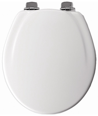 BEMIS MFG 30NISL 000 ROUND MOLDED WOOD TOILET SEAT, WHISPER-C