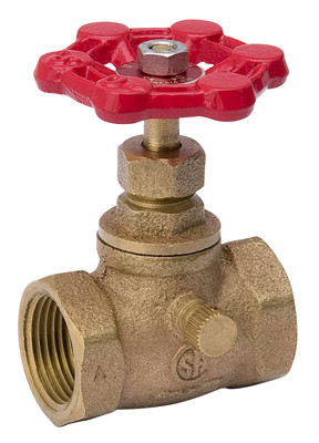 B&K 230-2-34-34 THREADED STOP VALVE, LEAD-FREE BRASS, 3/