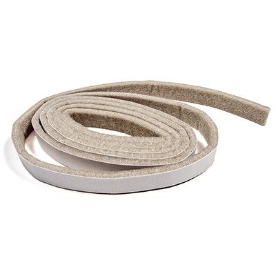 RICHELIEU HARDWARE 23107TV FELT STRIP, SELF-ADHESIVE, TAN, 1/2 X 58