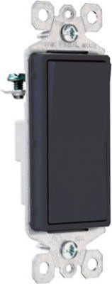 PASS & SEYMOUR TM870BKCC10 PREMIUM DECORATOR SINGLE POLE SWITCH