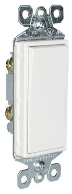 PASS & SEYMOUR TM870WSLCC10 LIGHTED DECOR 3-WAY LIGHT SWITCH, 1 POLE