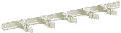 CRAWFORD PRODUCTS SG5W WHITE SPRING-GRIP ORGANIZER BAR
