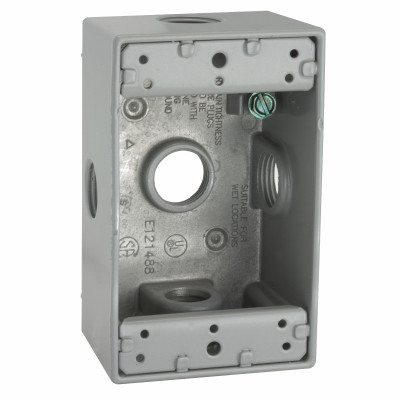 RACO 5323-0 GRY 1G WTHRPF OUT BOX