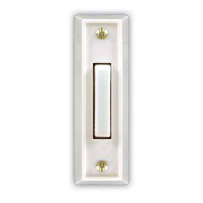 HEATHCO SL-315-1-00 WIRED DOORBELL PUSH BUTTON, LED LIGHT, W