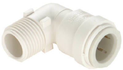 WATTS BRASS & TUBULAR 3519-1006 PEX QUICK CONNECT ELBOW, 1/2 X 3/8-IN. M