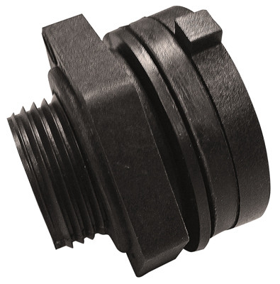 ANDERSON METAL CORP 28693PB BULKHEAD FITTING, SCHEDULE 40, 1/2-IN.