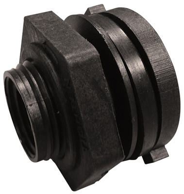 ANDERSON METAL CORP 28694PB BULKHEAD FITTING, SCHEDULE 40 PVC , 3/4-