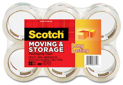 3M 3650-6 MOVING & STORAGE TAPE, 1.88-IN. X 54.6-Y