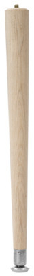 WADDELL MANUFACTURING 2516 ROUND TAPER TABLE LEG, 16-IN.